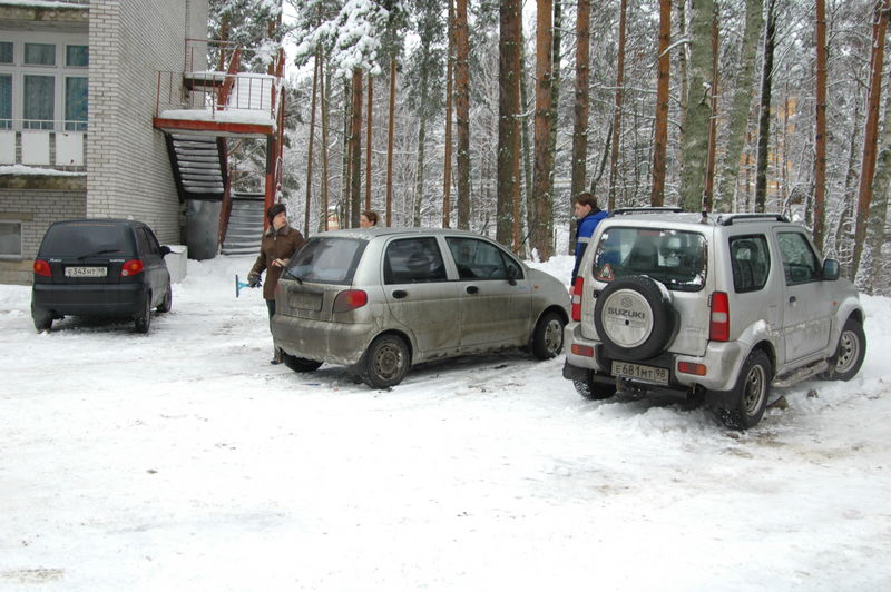 Фотографии -> Встречи -> Шеви-Дэу клуб -> Выезд Шеви-Дэу клуба на базу Авроровец 03-06.01.2006 -> День четвёртый ->  На природе -> На природе - 003