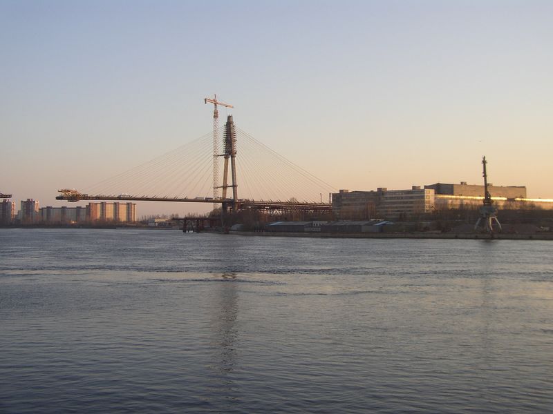 Фотографии -> Санкт-Петербург ->  Строящийся вантовый мост через Неву -> Строящийся вантовый мост через Неву - 004