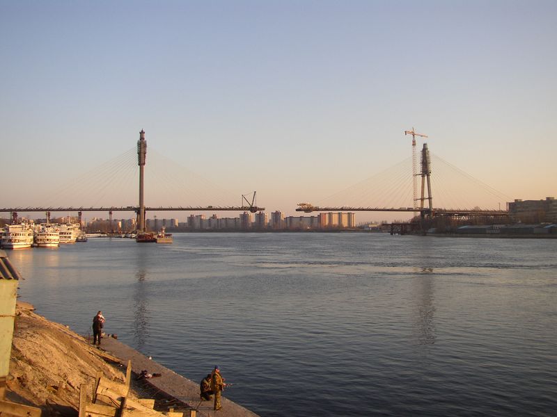 Фотографии -> Санкт-Петербург ->  Строящийся вантовый мост через Неву -> Строящийся вантовый мост через Неву - 005