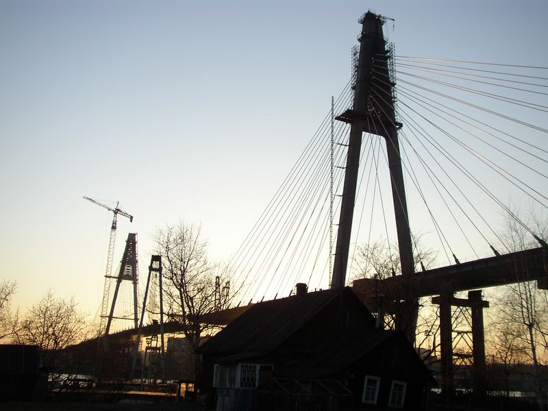 Фотографии -> Санкт-Петербург ->  Строящийся вантовый мост через Неву -> Строящийся вантовый мост через Неву - 006