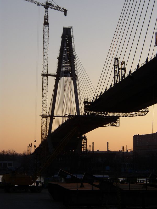 Фотографии -> Санкт-Петербург ->  Строящийся вантовый мост через Неву -> Строящийся вантовый мост через Неву - 012