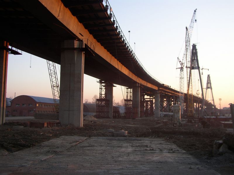 Фотографии -> Санкт-Петербург ->  Строящийся вантовый мост через Неву -> Строящийся вантовый мост через Неву - 021