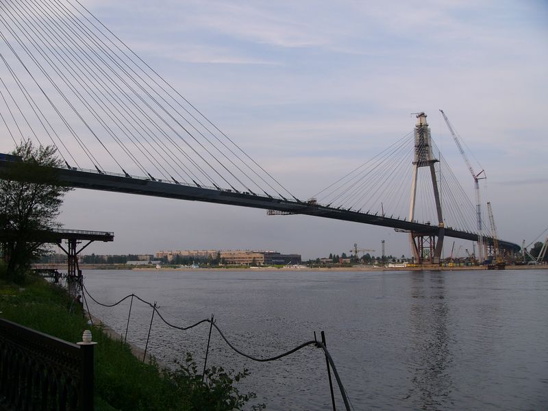 Фотографии -> Санкт-Петербург ->  Строящийся вантовый мост через Неву -> Строящийся вантовый мост через Неву - 030
