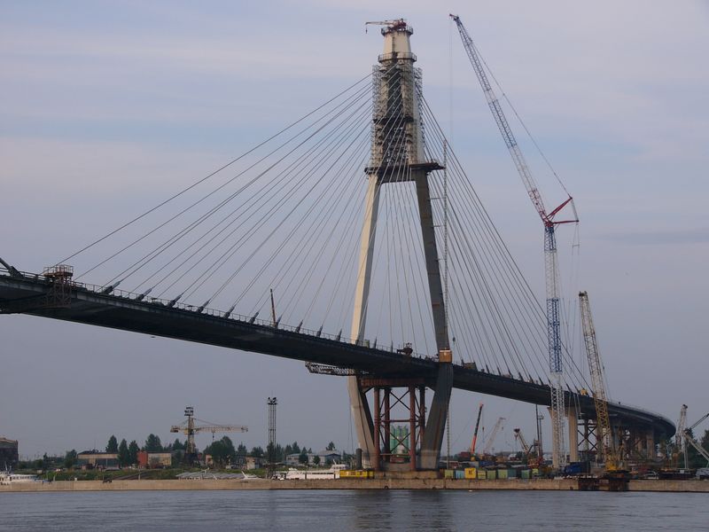 Фотографии -> Санкт-Петербург ->  Строящийся вантовый мост через Неву -> Строящийся вантовый мост через Неву - 031