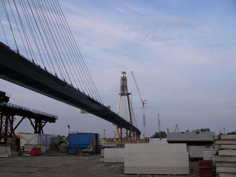 Фотографии -> Санкт-Петербург ->  Строящийся вантовый мост через Неву -> Строящийся вантовый мост через Неву - 034
