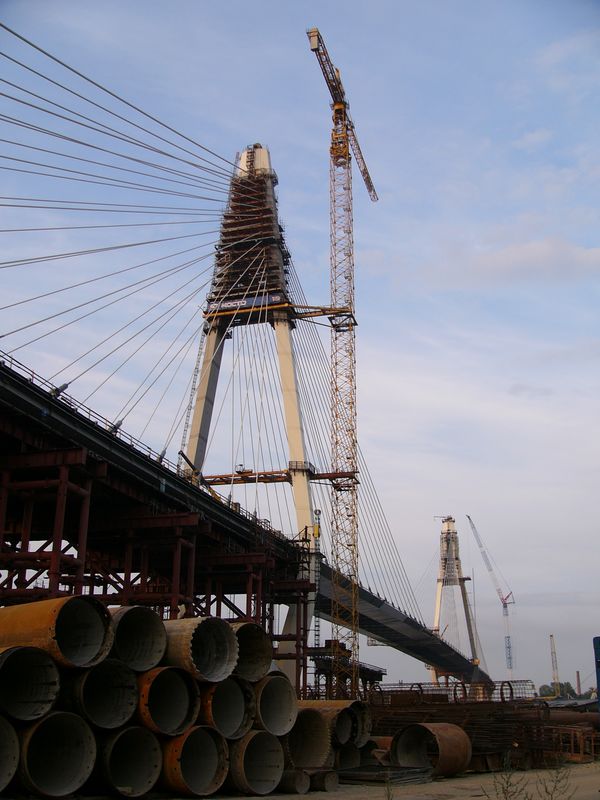 Фотографии -> Санкт-Петербург ->  Строящийся вантовый мост через Неву -> Строящийся вантовый мост через Неву - 036